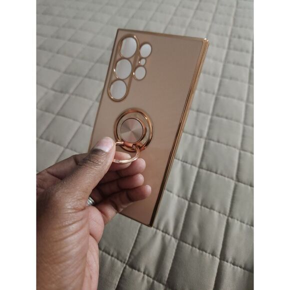 Samsung Galaxy S23 Ultra / S22 Ultra Case – Gold Ring Holder - Picture 3 of 4